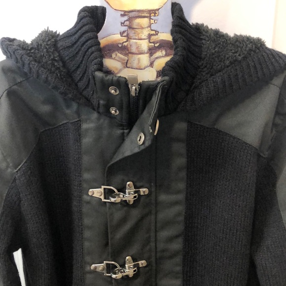 X-RAY Men’s S Black Hooded Sweater Jacket - Picture 2 of 3